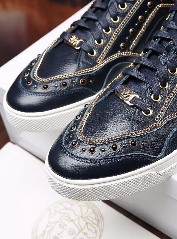chaussures versace jeans linea fondo running leather rivets